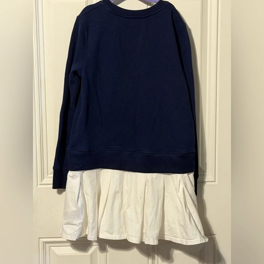 POLO Ralph Lauren Girls' Big Pony Appliqué Fleece Sweatshirt Dress Size L 12/14 - Picture 5 of 7